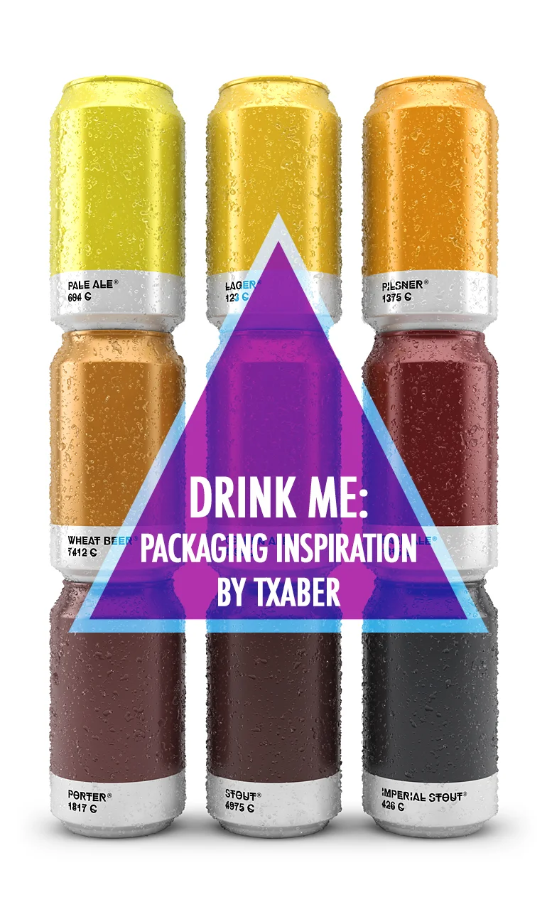 Drink Me: Pantone Inspired Beer Packaging by Txaber