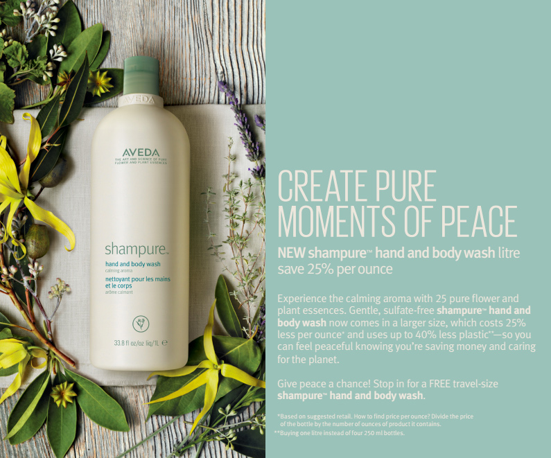 Breathe in the shampure ™ aroma and experience the peace our calming aroma can bring, by the litre.