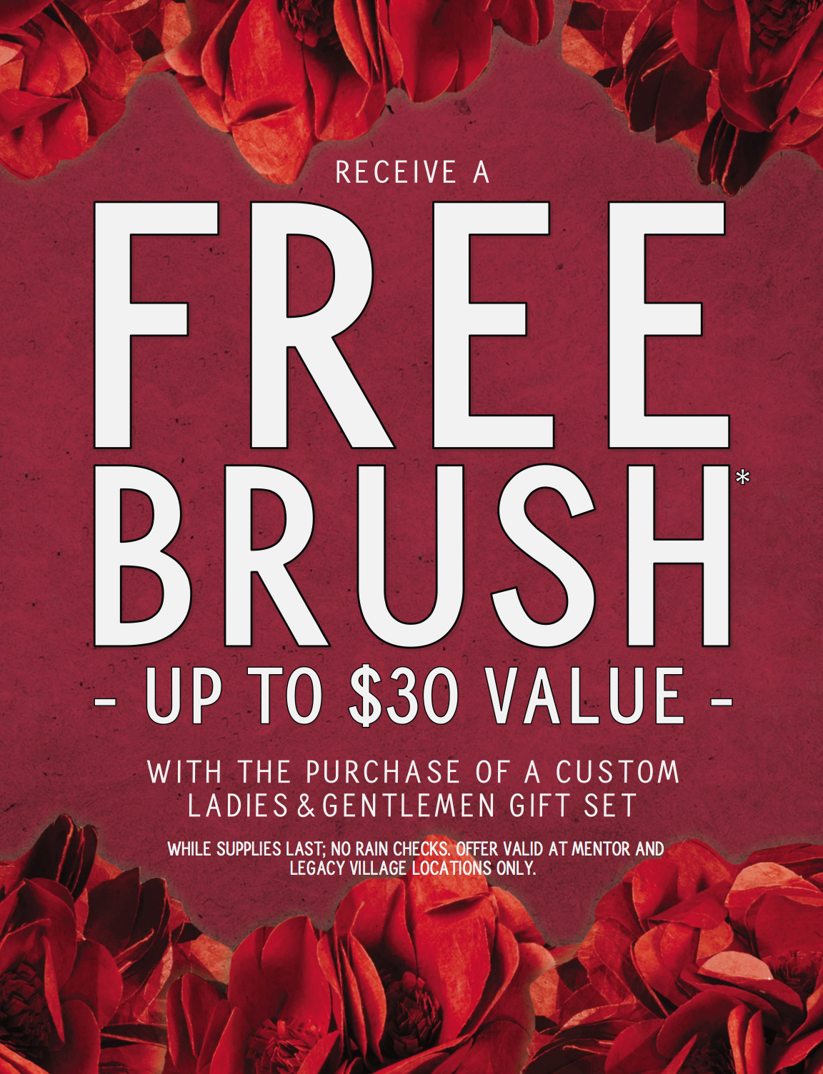 Free Brush with Purchase of Custom Gift Set