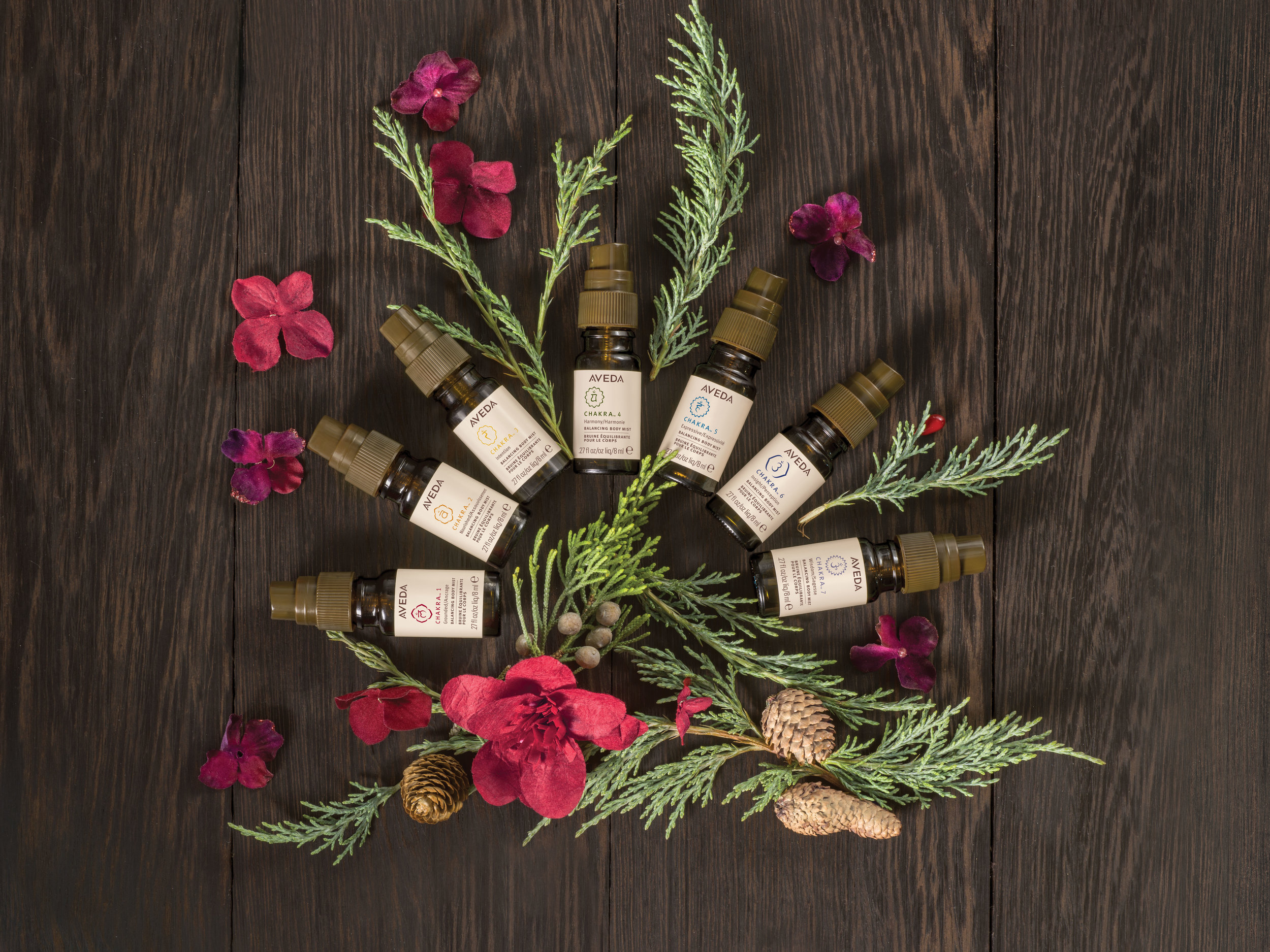Feeling Balanced is a Gift: $79 chakra™ balancing body mists, 8 ml each