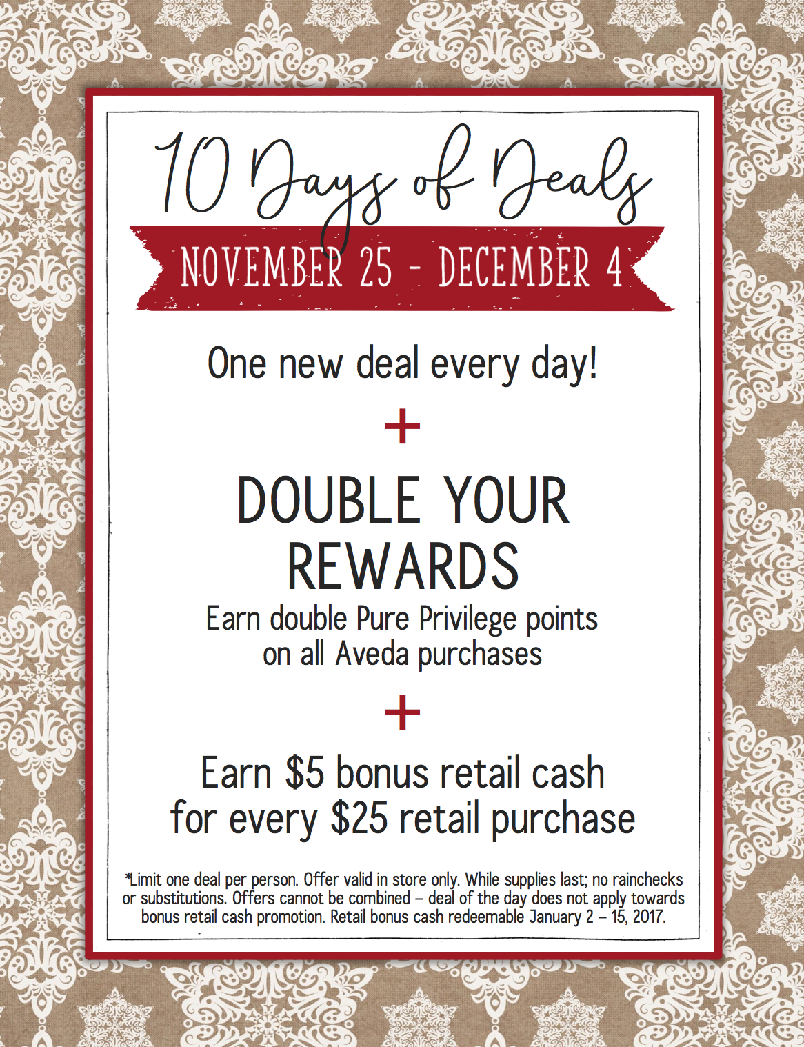 10 Days of Deals! Now through December 4