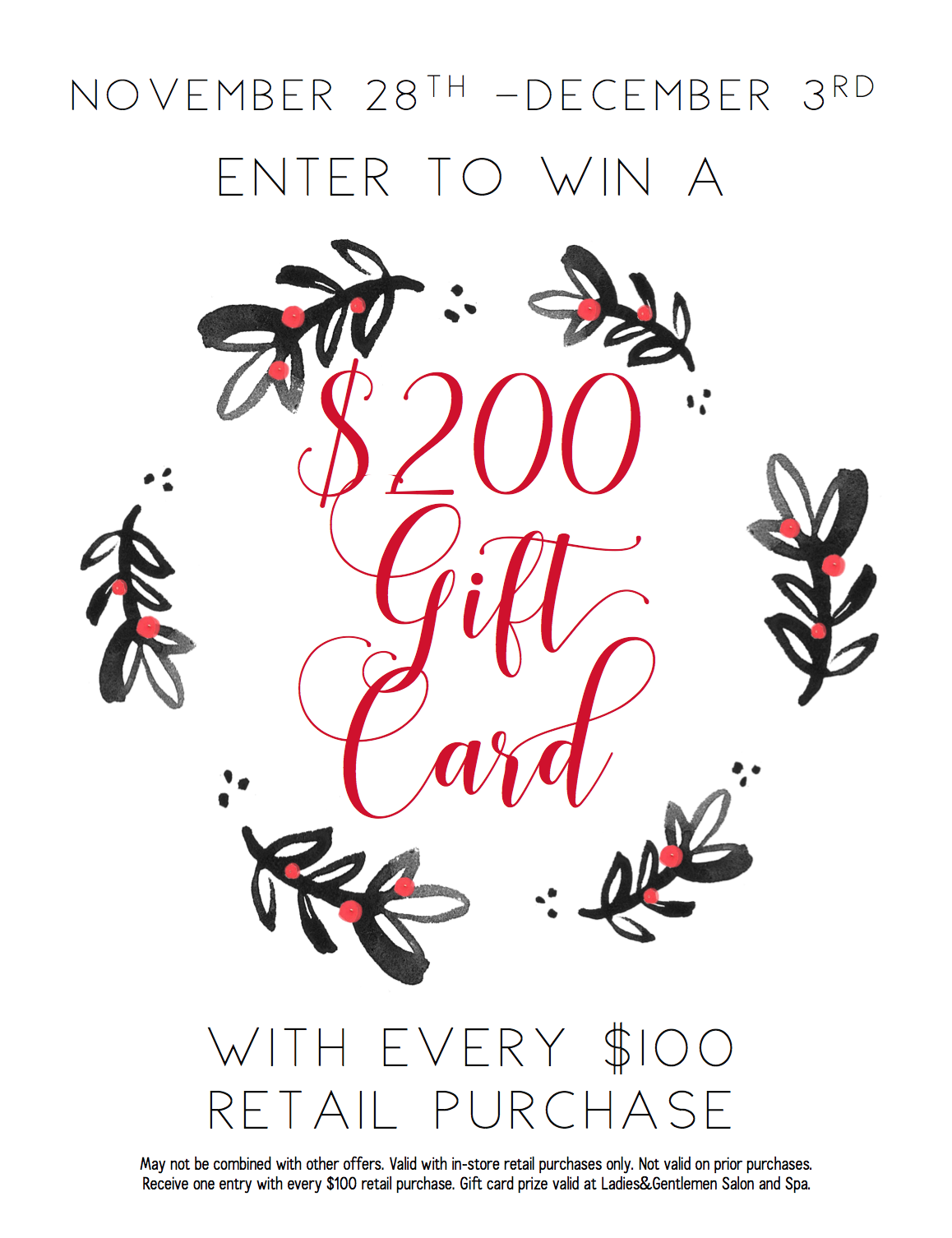 Enter to Win a $200 Gift Card!