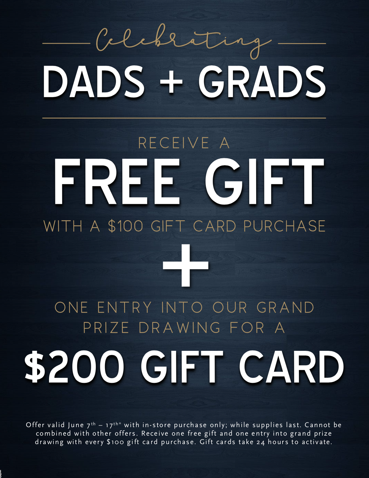 Celebrating Dads + Grads 