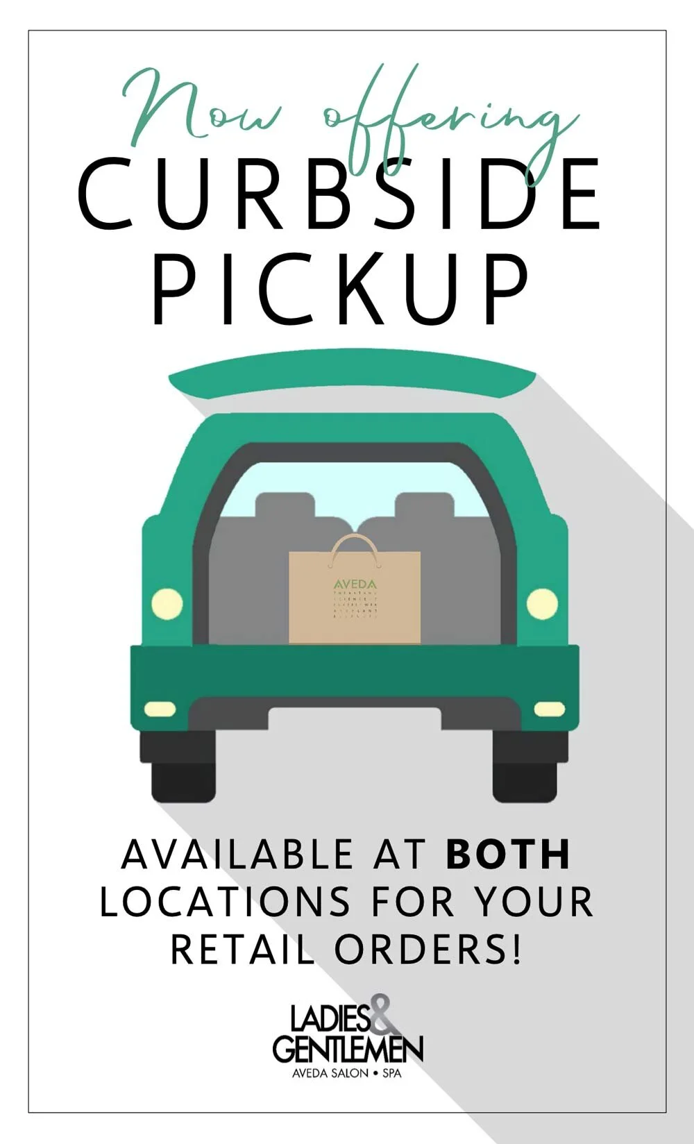 Curbside Pickup Now Available for Retail and Gift Cards