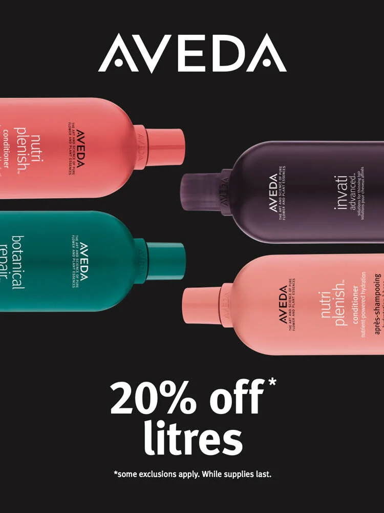 20% Off AVEDA Liters through March 27