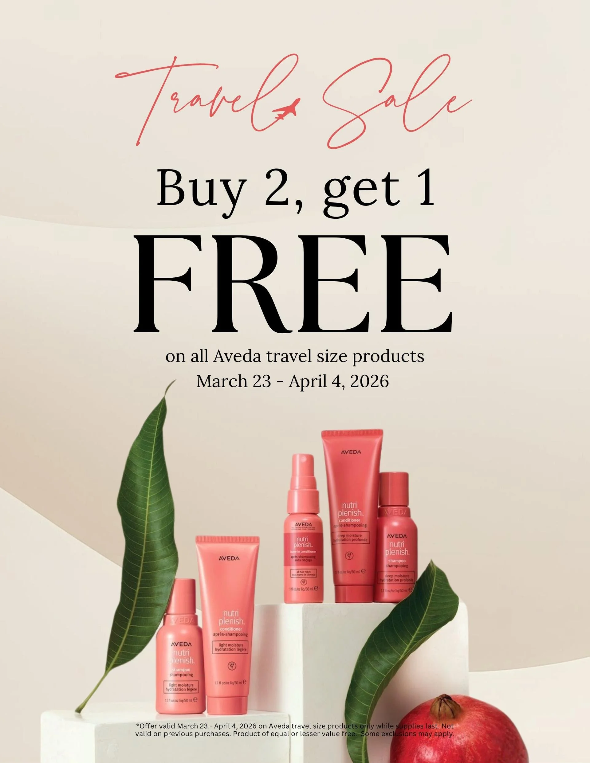 Travel in Style: Buy 2, Get 1 Free on Aveda Essentials