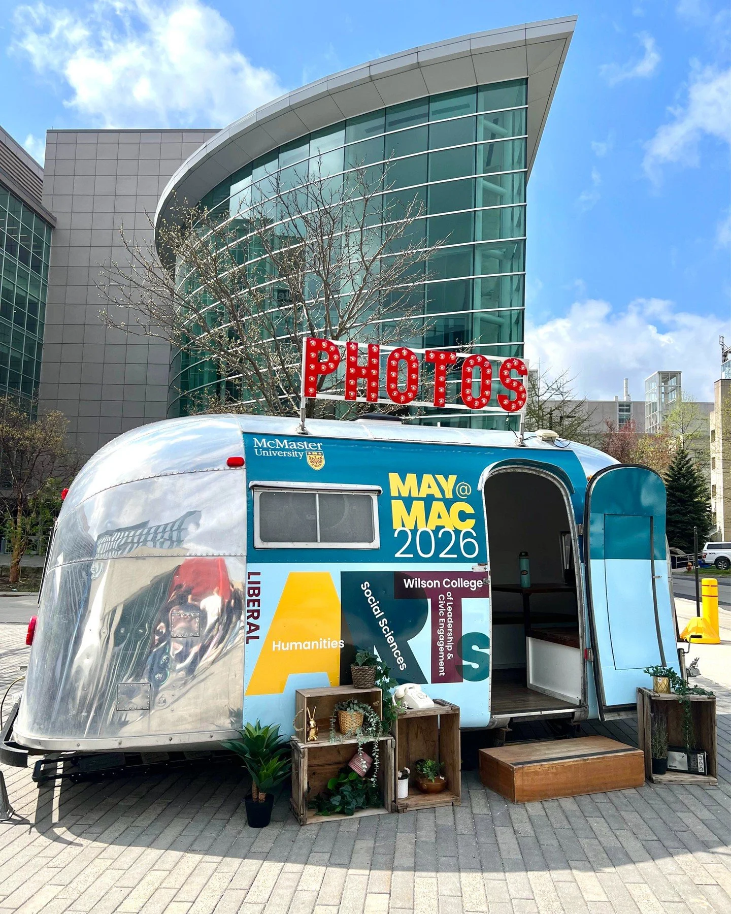 Big thanks to McMaster University for having us out at the May @ Mac Open House 2026! 🎓✨

We brought out our custom wrapped Airstream Photo Booth so future students, families, and current Marauders could capture memories from an exciting day on camp