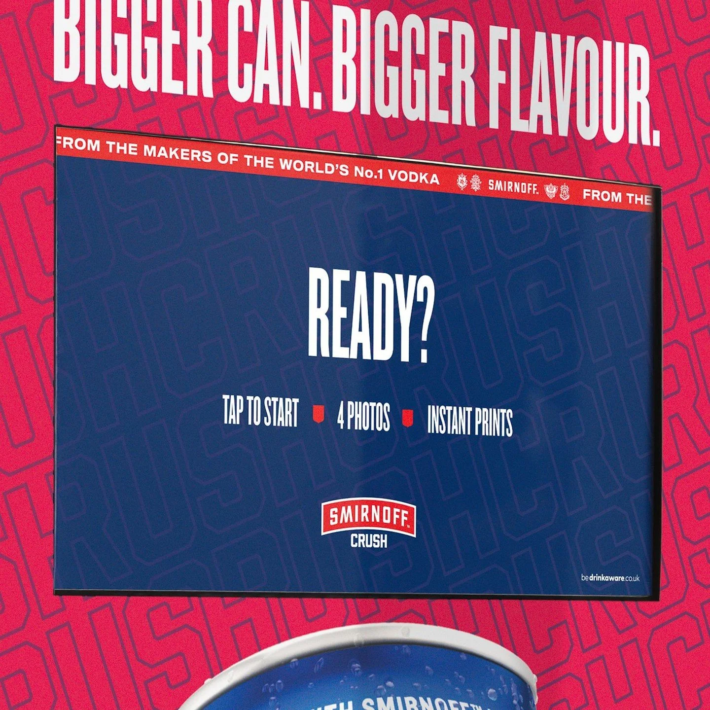 Keeping the guest journey effortless! ⚡️

Here is a preview of the Branded UI Screens we put together for @smirnoffgb, created to step attendees through every frame without a hitch.

#compactphotobooth #smirnoff #brandactivation #photobooth #photoboo