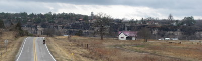 Roads wind through forest, pastures, and small towns