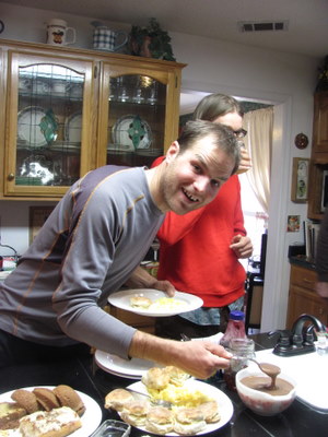 Our first taste of chocolate gravy