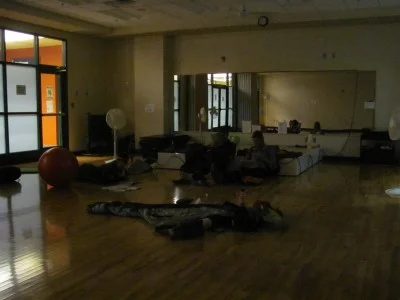 "Camped" in the YMCA in Tazewell, VA