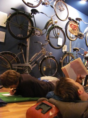 "Camped" in the World Famous Little Congress Bicycle Museum