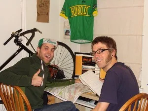 Aaron and Tommy hard at work.