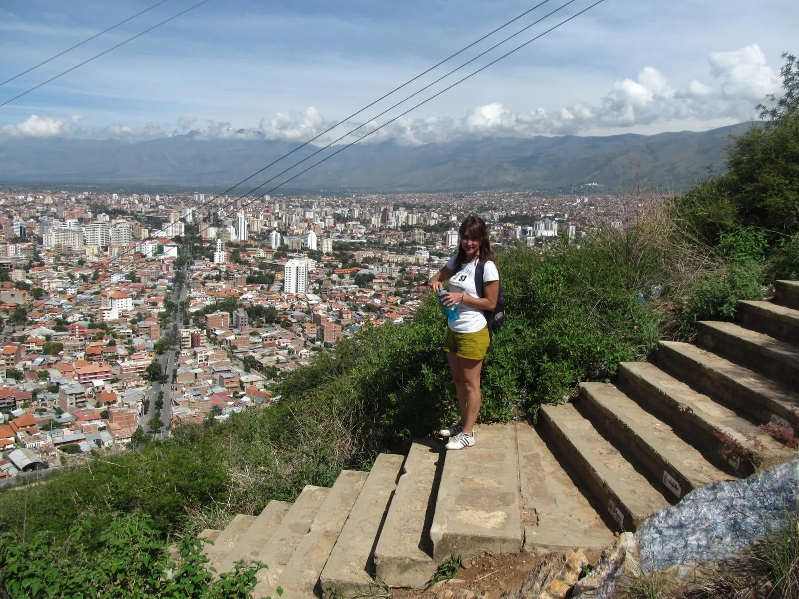 Andrea and I get some exercise and some views of Cochabamba as we walk the steps to the giant statue of Jesus Crist.