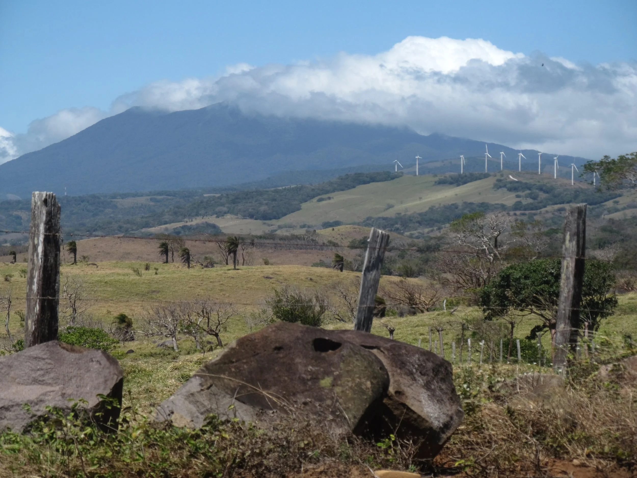 It was so windy as we climbed the mountains that windmills were a common sight.