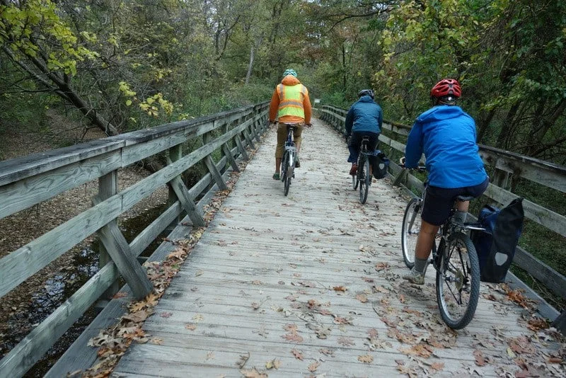 The 16 mile trip from Cooper's Landing to Columbia was almost entirely on bike trails.