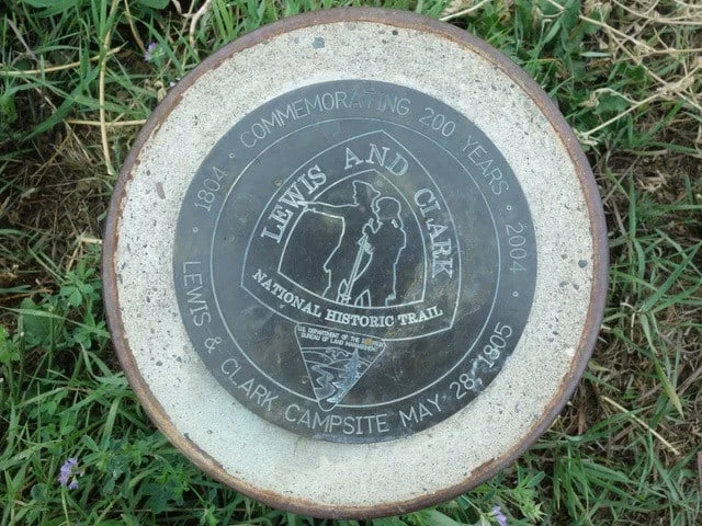 We find a few Lewis and Clark campsite markers, but we find our own camp spots.