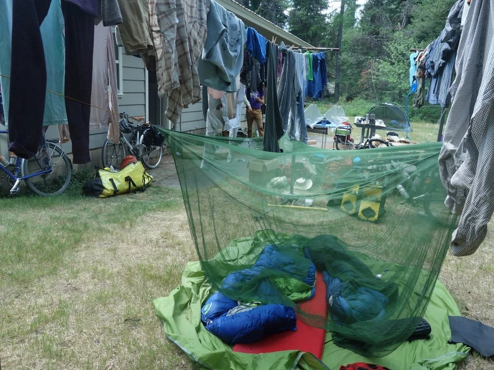 In West Glacier we are given the red carpet treatment and an ENTIRE backyard.