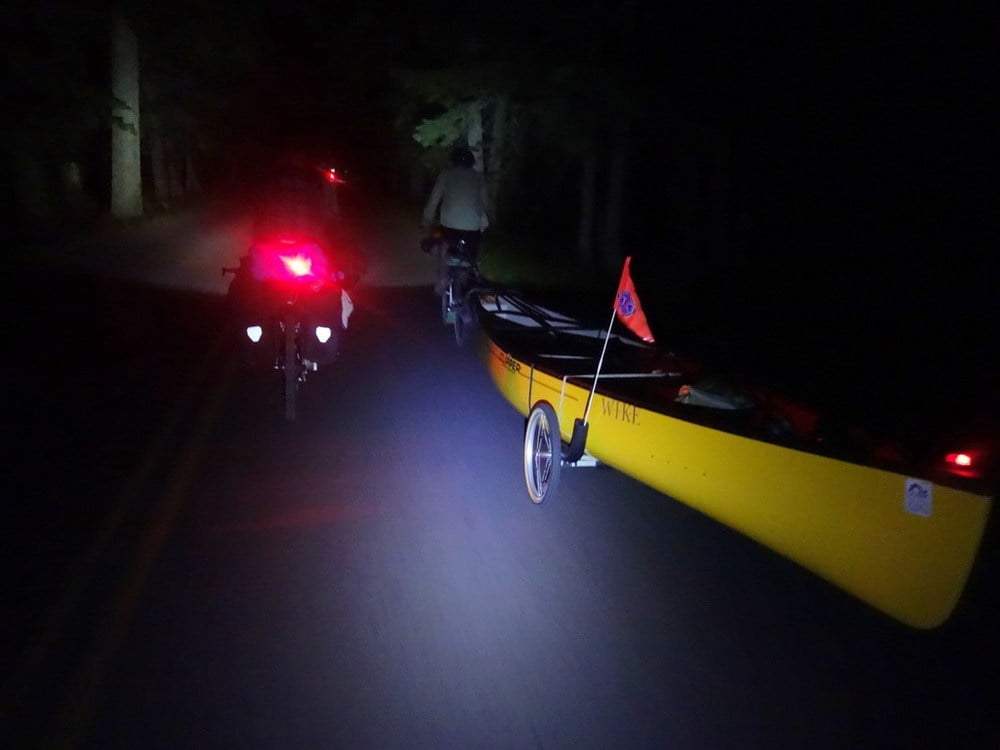 We start the climb over the Continental Divide at 2am to avoid the cars and heat.