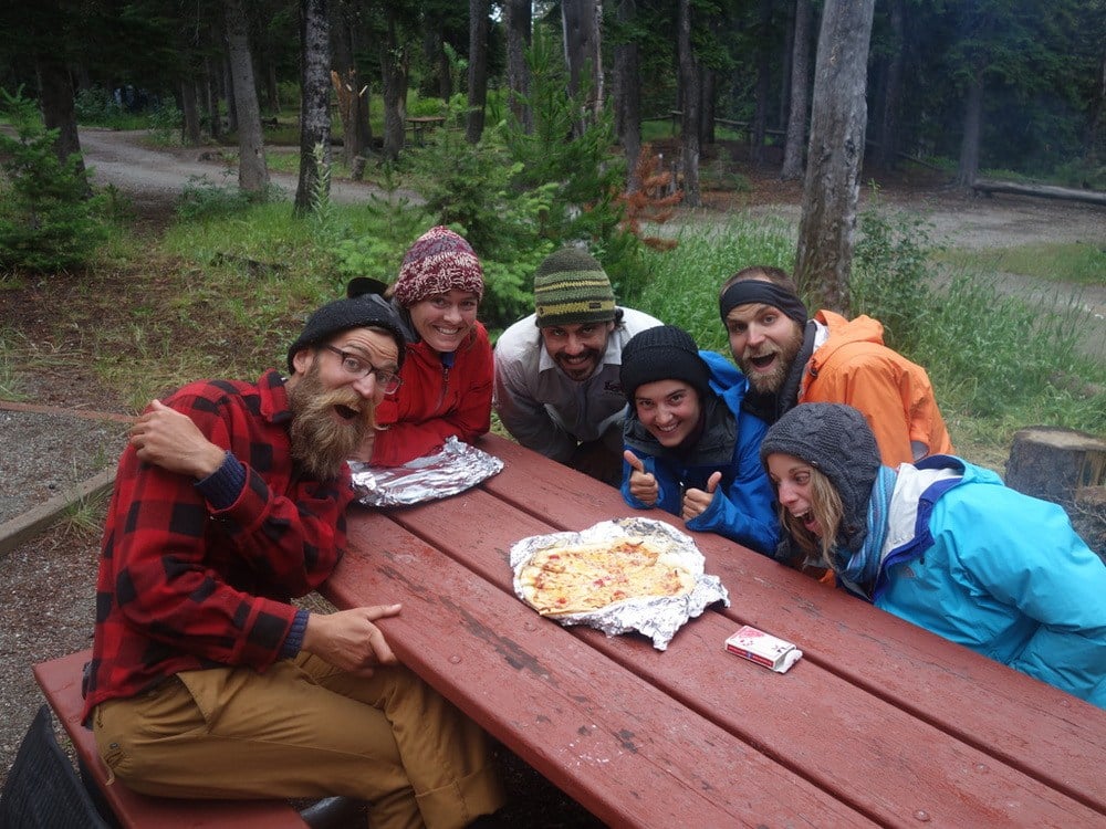 We "survive" an extra rest day to wait out bad weather thanks to generous neighbors and homemade pizza from the Cut Bank rangers!