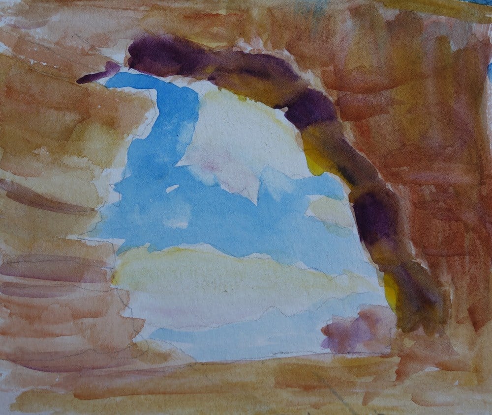 This is a postcard I sent after bike touring in Utah. Like all postcards, the picture tells most of the story.