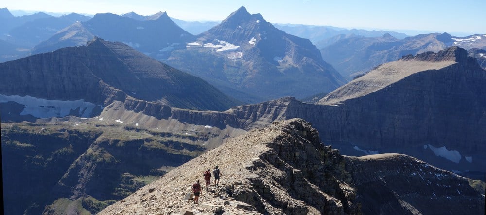 On The River will start in the mountains of Glacier National Park. We will start on Triple Divide Peak, which is on the Continental Divide (the ridge that divides the waters that flow to the Pacific and the Atlantic ocean) and the Laurentian Divide (the ridge that divides the waters that flow to the Pacific to the Atlantic). From Triple Divide Peak it is just 3,500 miles to the Gulf of Mexico and the Atlantic Ocean.