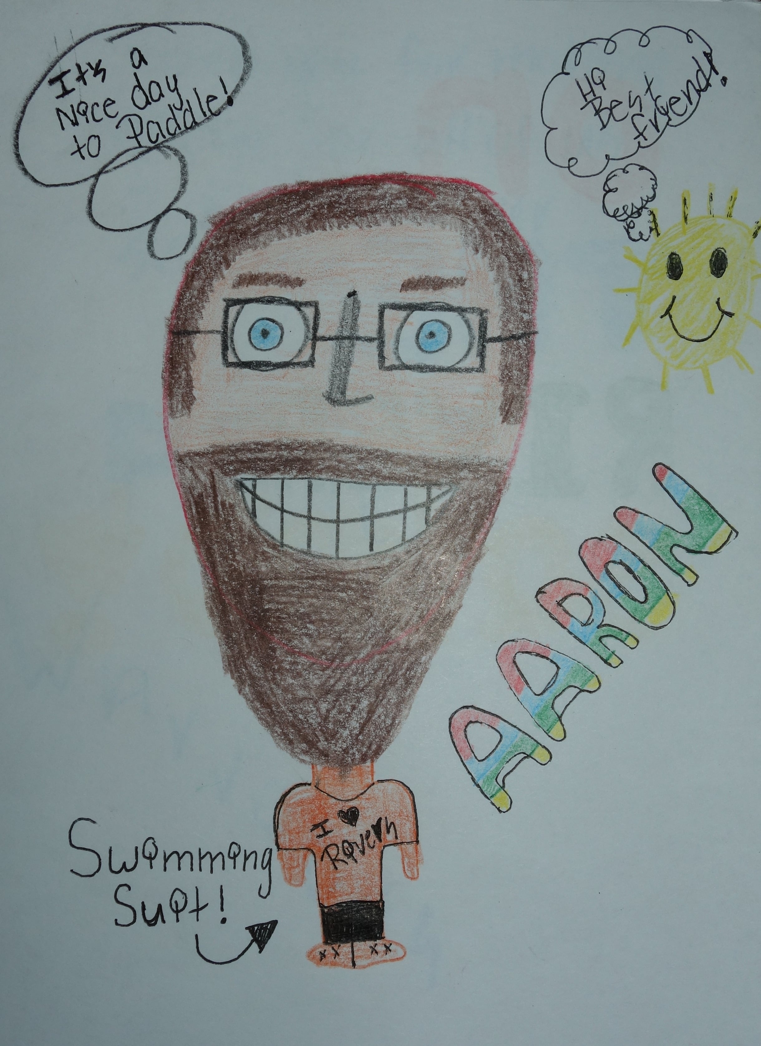 Students in South Dakota sent us letters and drawings to cheer us on and stay in touch.