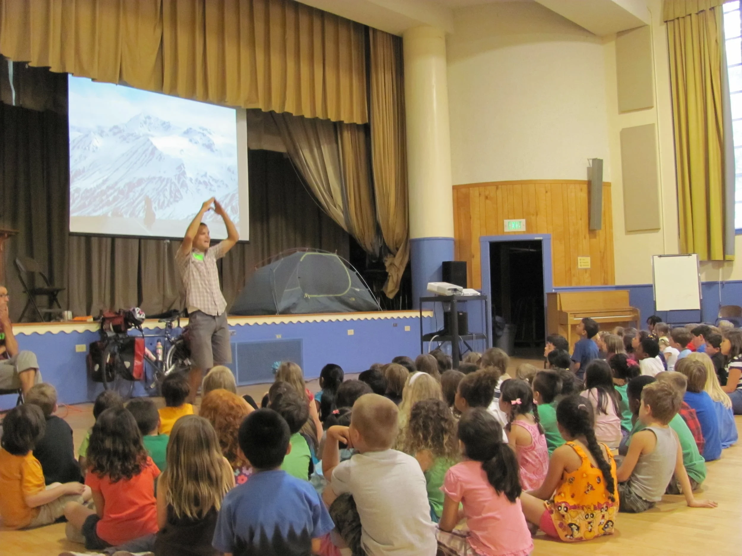 Classroom presentations give kids a chance to see the diversity of our Planet, the equipment needed for a long distance bike tour, and the amazing monarch migration.