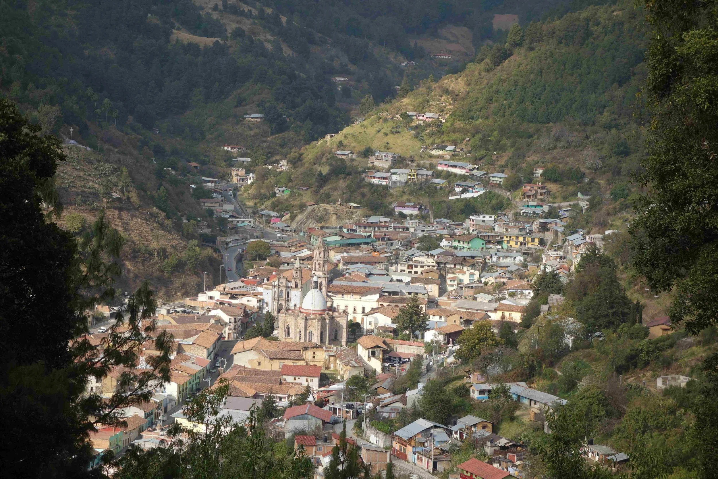 Angangueo is the jumping off point to two of the sanctuaries and it is one beautiful town.
