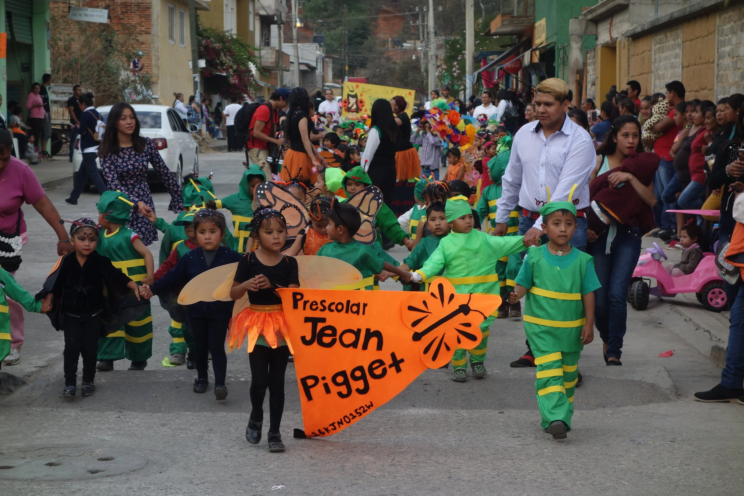 Saying yes led me to a monarch parade. Does it get cuter than this?