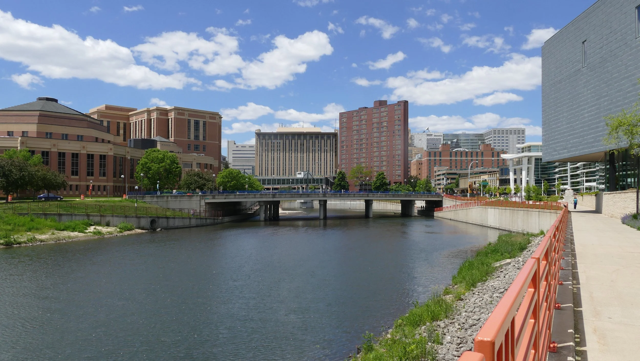 Bike paths led me through Rochester and along lots of native plantings.