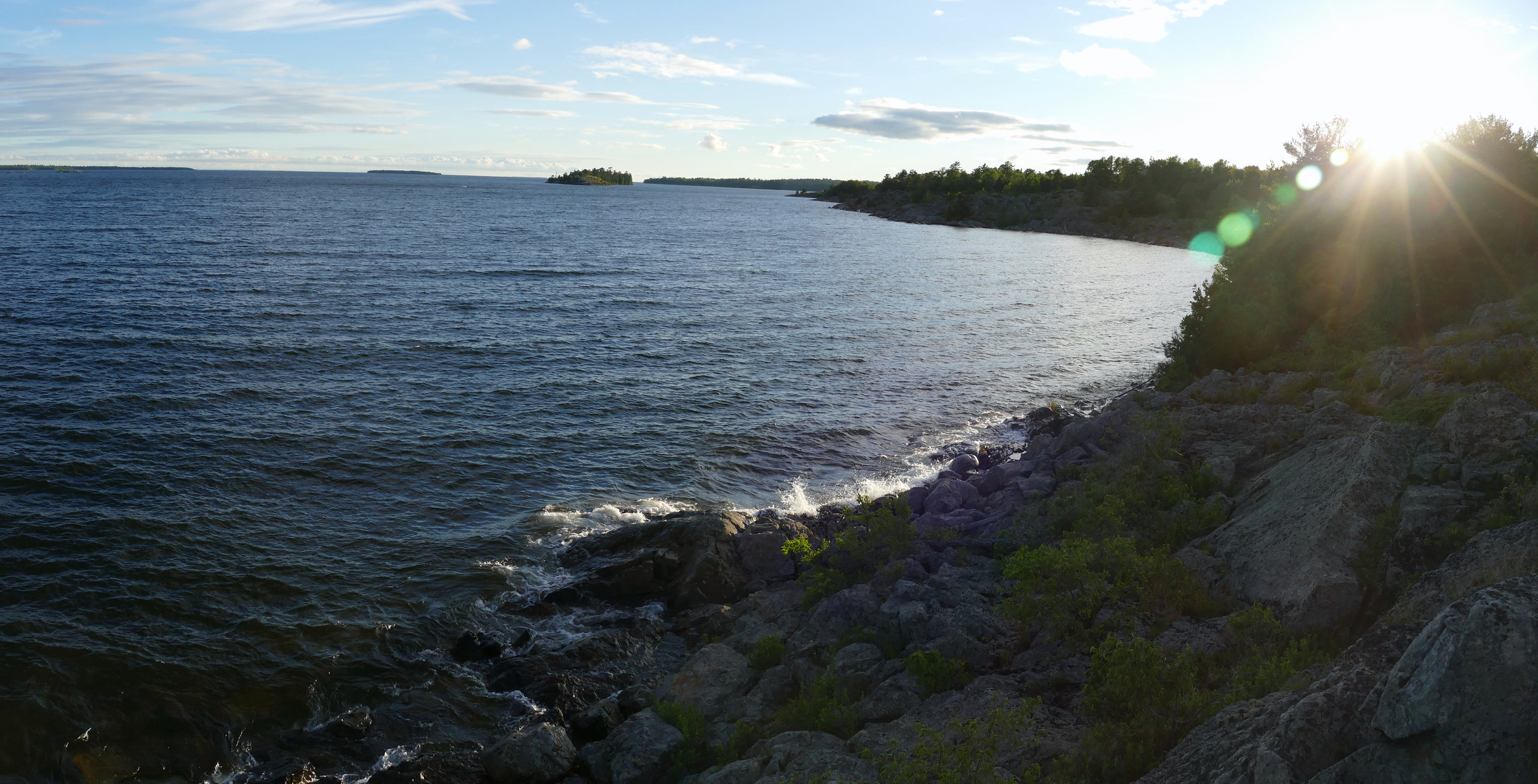 View from my favorite camp site of the trip so far.