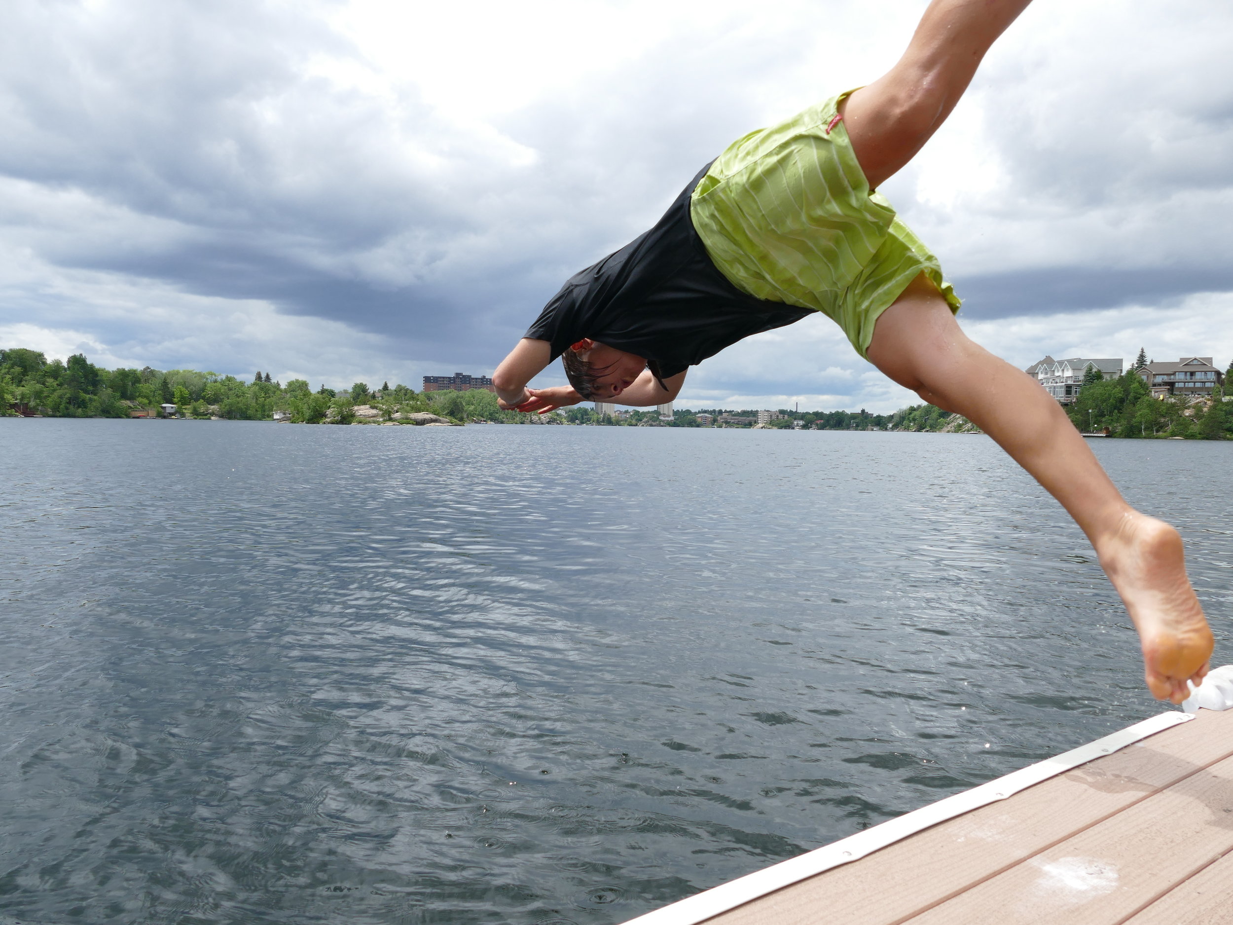 A day of rest at Gary and Jane's means swimming, paddleboarding, hot tub-ing, and eating a LOT of good food.
