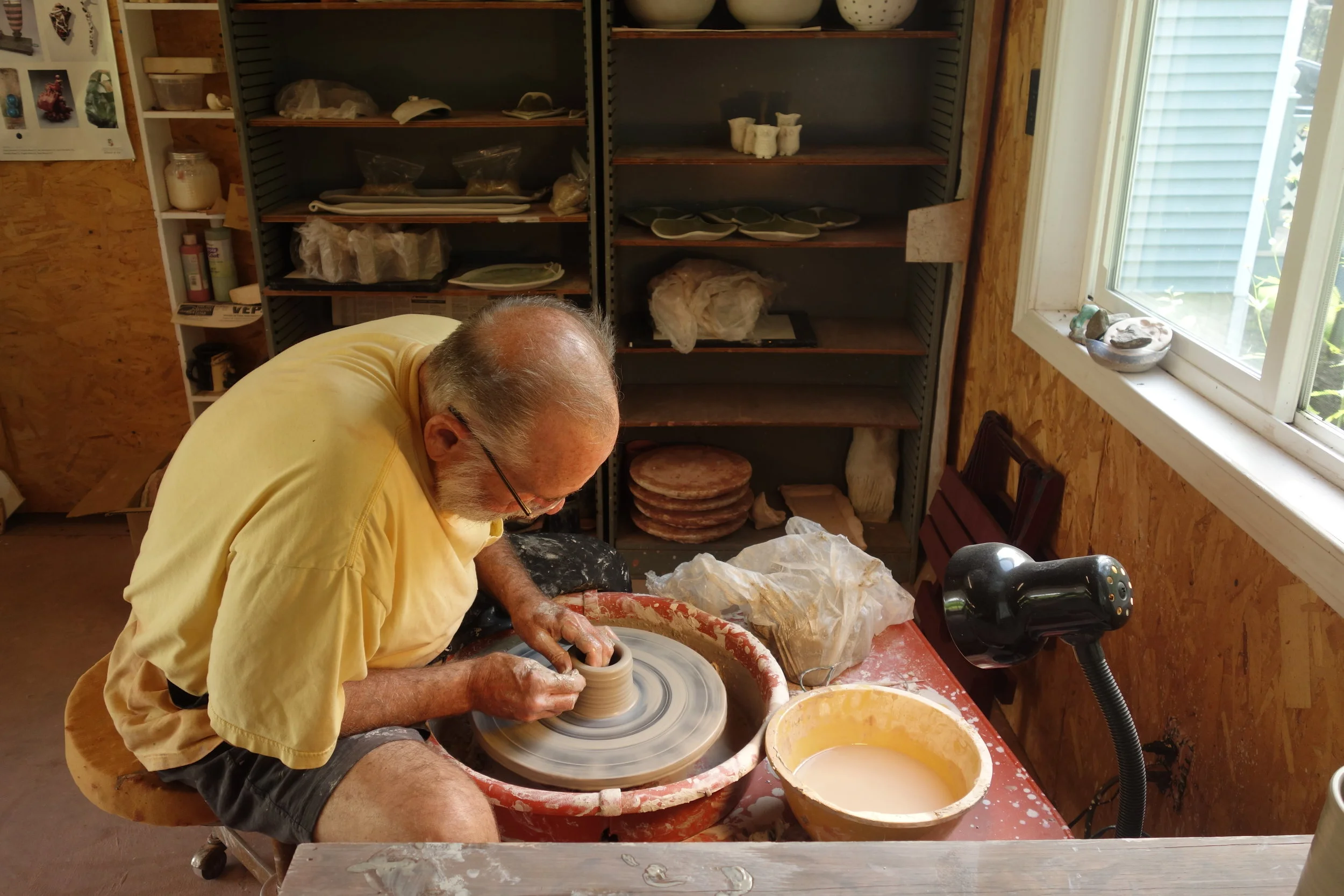 Don and Bruce are potters, monarch stewards, and all round pleasant company. I stayed an extra day to rest, chat, and even play with clay.