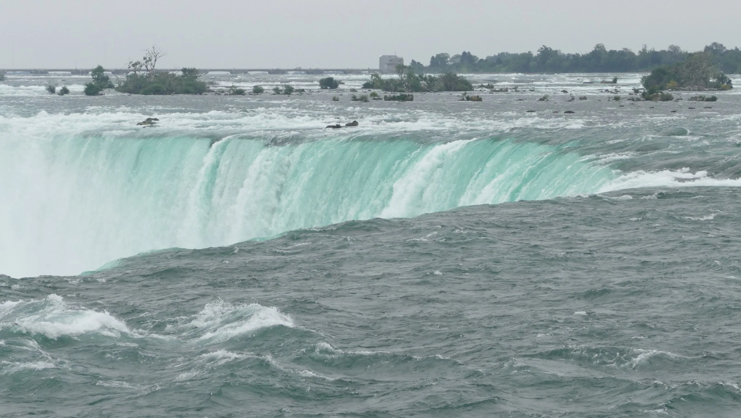 I could see the mist and hear the rumbling of Niagara Falls before I got to them.