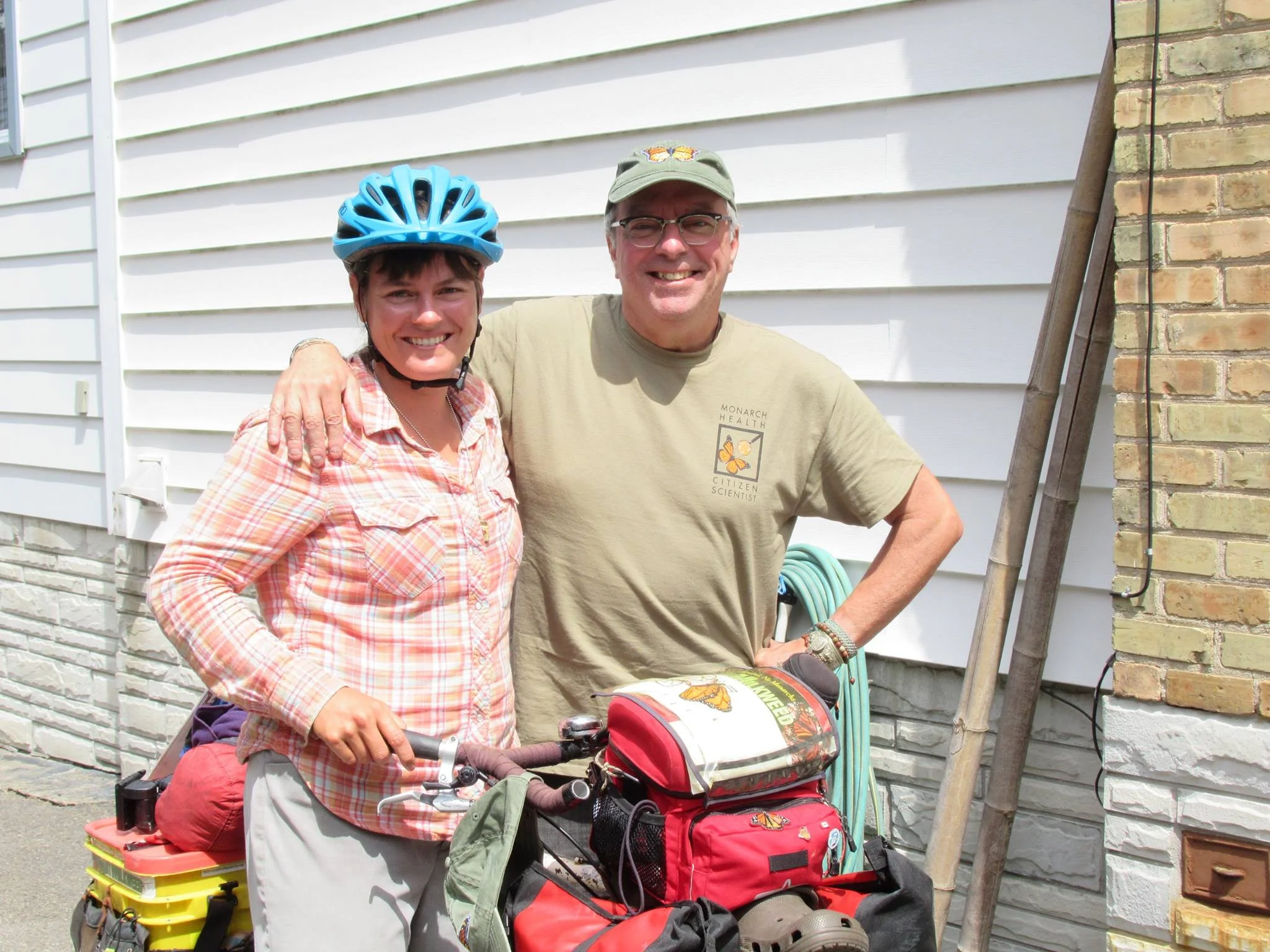 Monarchs, biking, art, canoes, collecting random bones and stones...Bruce and I had a lot in common!