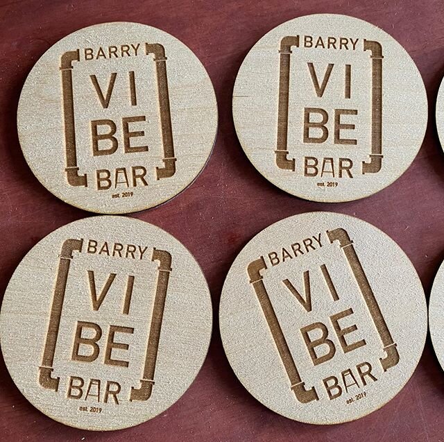 Coasters for a home bar. Barry must be a lucky guy.