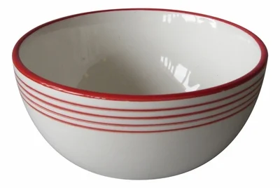 Linea Red Cereal Bowls by Azulina Ceramics