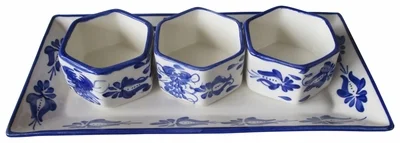 Clasico Trio Platter by Azulina Ceramics