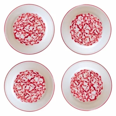 Rojo Appetizer Plates by Azulina Ceramics