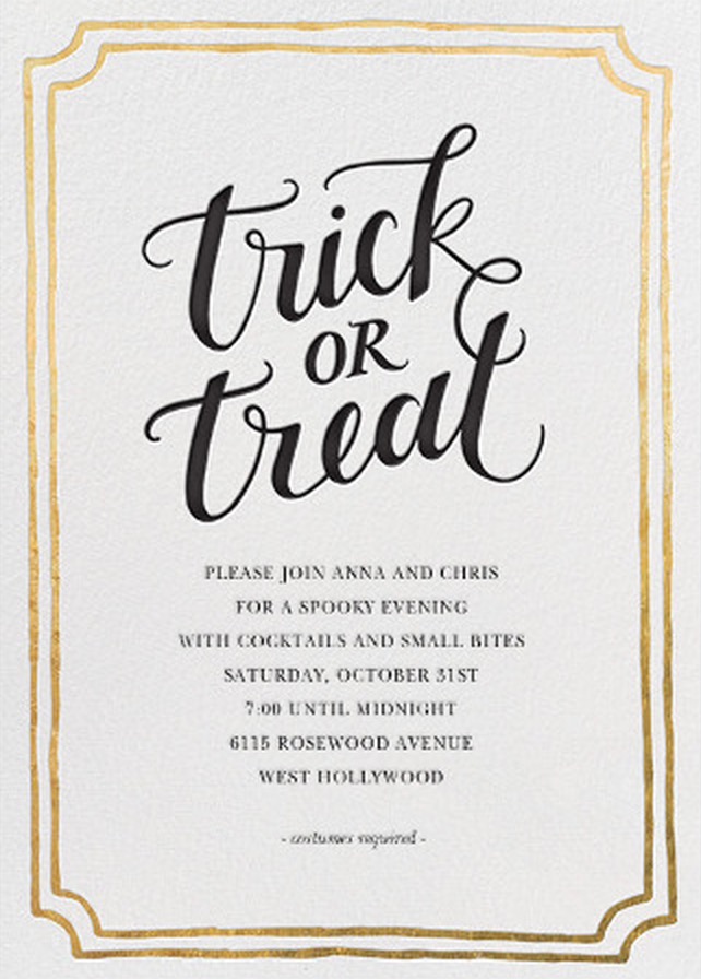 Halloween Invitations