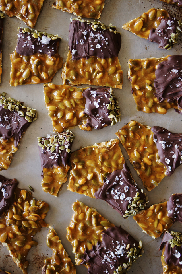 Spiced Pumpkin Seed Brittle | Throw a Drop Dead Gorgeous Halloween