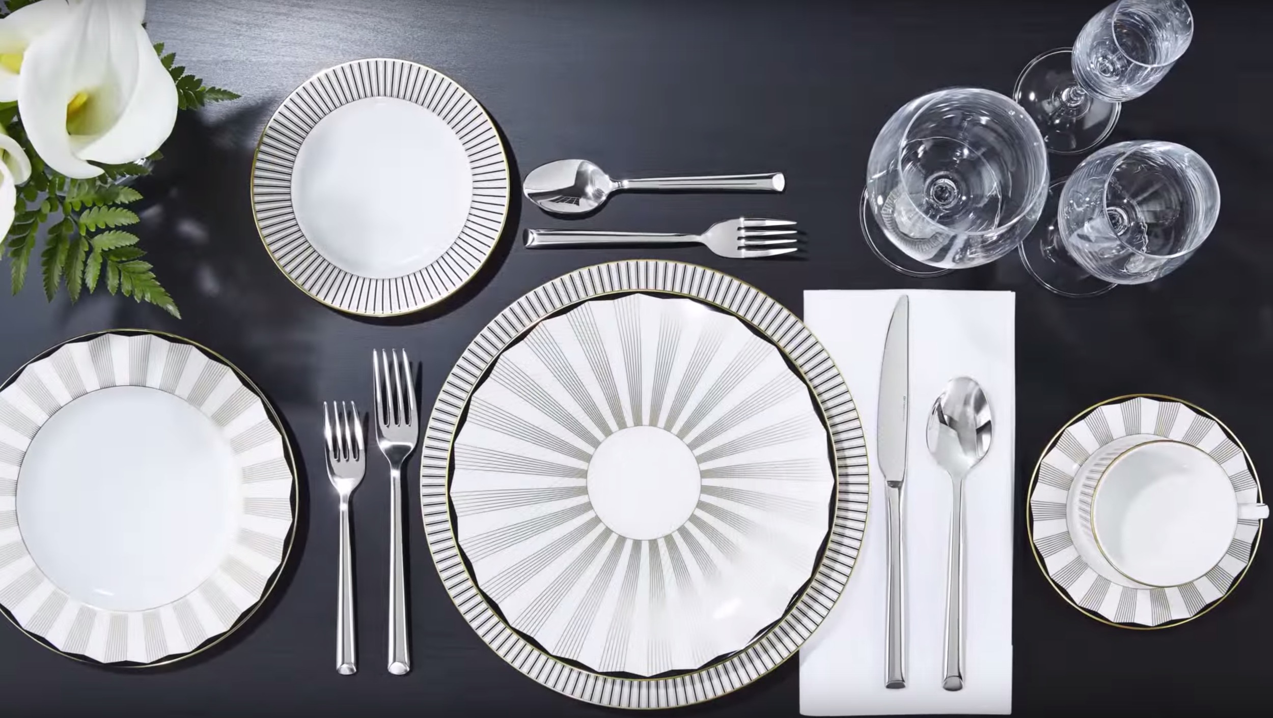 Brian Gluckstein Aubrey China Collection available at Table + Dine