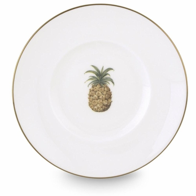 British Colonial Pineapple Bamboo Dessert Plate