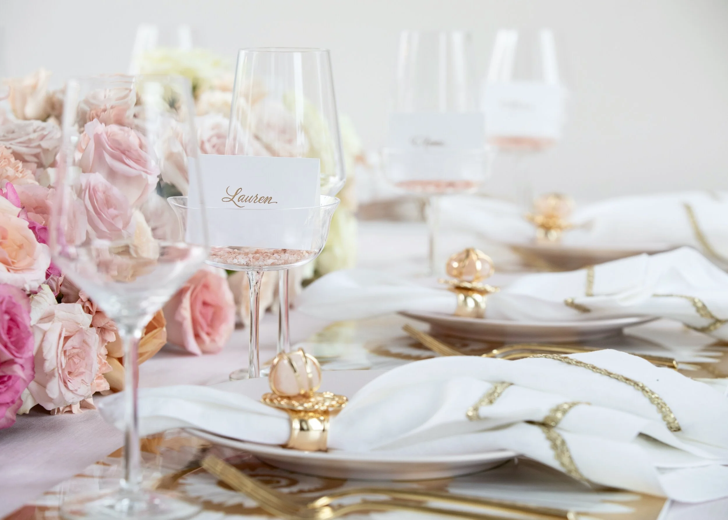 pretty in pink spring tablescape