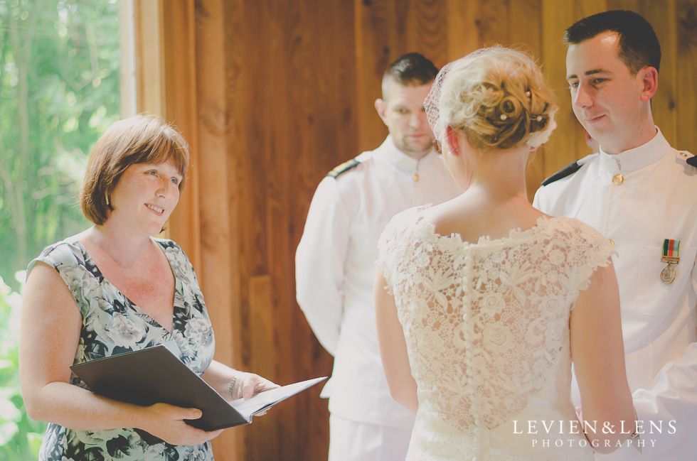 Footbridge Lodge Wedding Ceremony {Auckland-Bombay couples photographer}