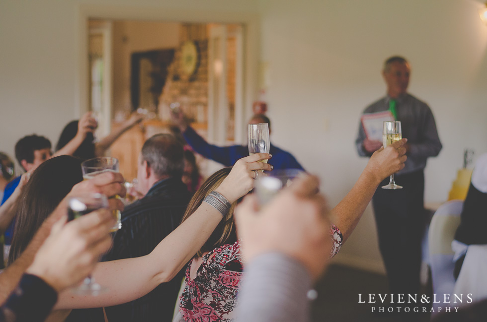 cheers reception {Auckland-Hamilton wedding photographer}