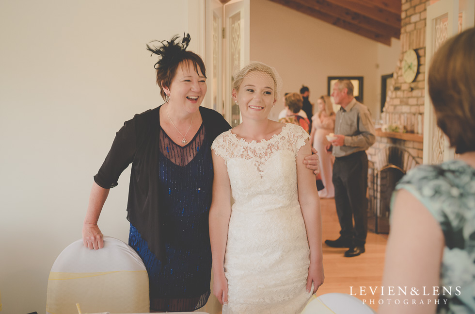 bride with mother reception {Auckland-Hamilton wedding photographer}