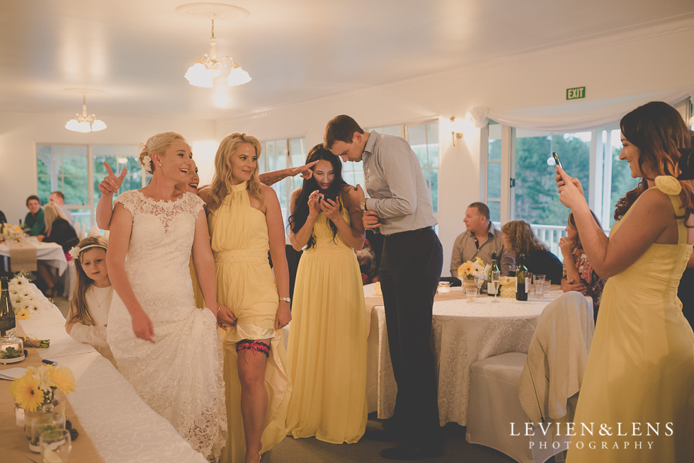 bride and bridesmaids reception {Auckland-Hamilton wedding photographer}