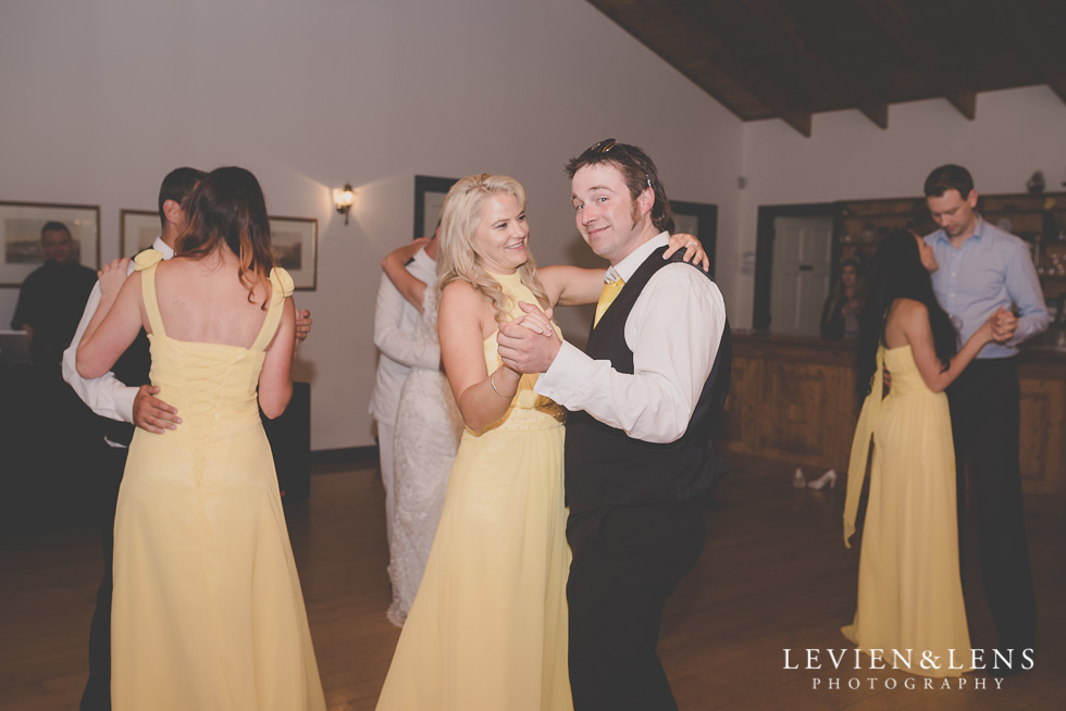 dance floor bridesmaids and groomsmen reception {Auckland-Hamilton wedding photographer}